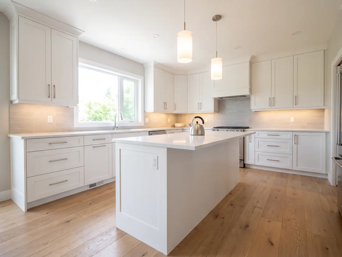 The same kitchen after styling